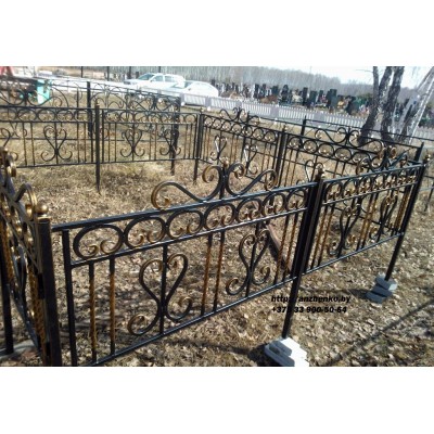 Ограда кованая на могилу №30