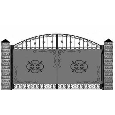 Ворота кованые №0196 (средняя стоимость 2687 бел. руб.)